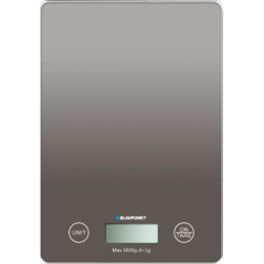Balance de cuisine numérique Blaupunkt BP4012 5 kg avec plateau en verre - Écran LCD rétroéclairé - Fonction tare - Haute
