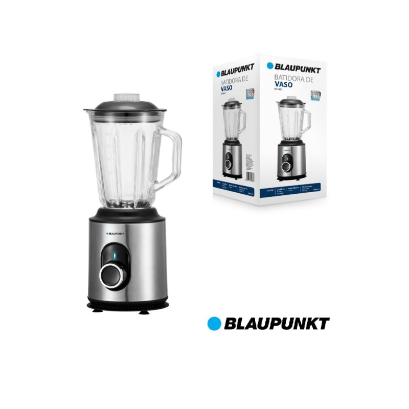 Mixeur Blaupunkt BP4002 1000 W bol en verre 1,5 L inox pulsé Mixeur Blaupunkt BP4002 1000 W bol en verre 1,5 L inox pulsé