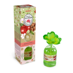 Désodorisant d'ambiance Prady Magic Flower Pomme Cannelle - Flacon en verre de 100 ml