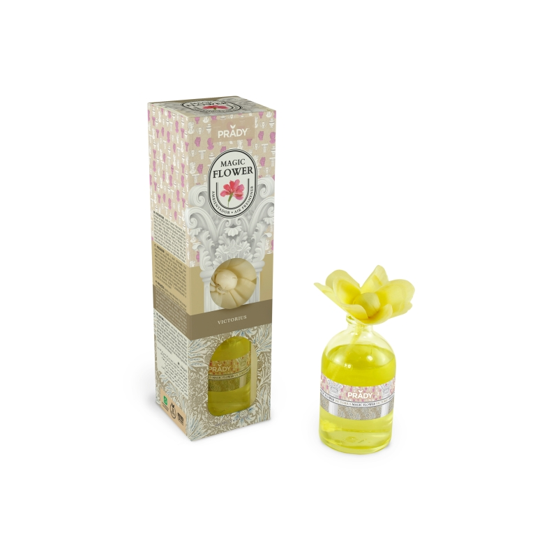 Désodorisant Prady Magic Flower Victorious - Flacon en verre de 100 ml