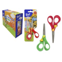 ✅ LOT de 20 Ciseaux d'école pour chauve-souris Bismark 13 cm avec frein - Qualité supérieure - Manches en pla en stock