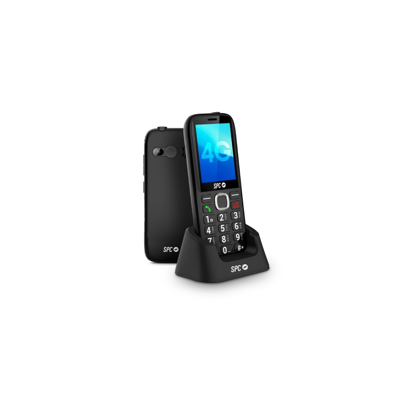 Téléphone portable SPC Fortune 2 Max 4G pour seniors - Écran XL 2,4" - Grandes touches - Sonnerie extra forte 104 dB