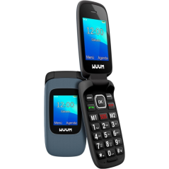 Téléphone à clapet SPC Wuum - Double écran 2,4" + 1,77" - Grandes touches et boutons - Design léger - Accès direct par deux
