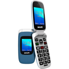 Téléphone à clapet SPC Wuum - Double écran 2,4" + 1,77" - Grandes touches et boutons - Design léger - Touches de raccourci à