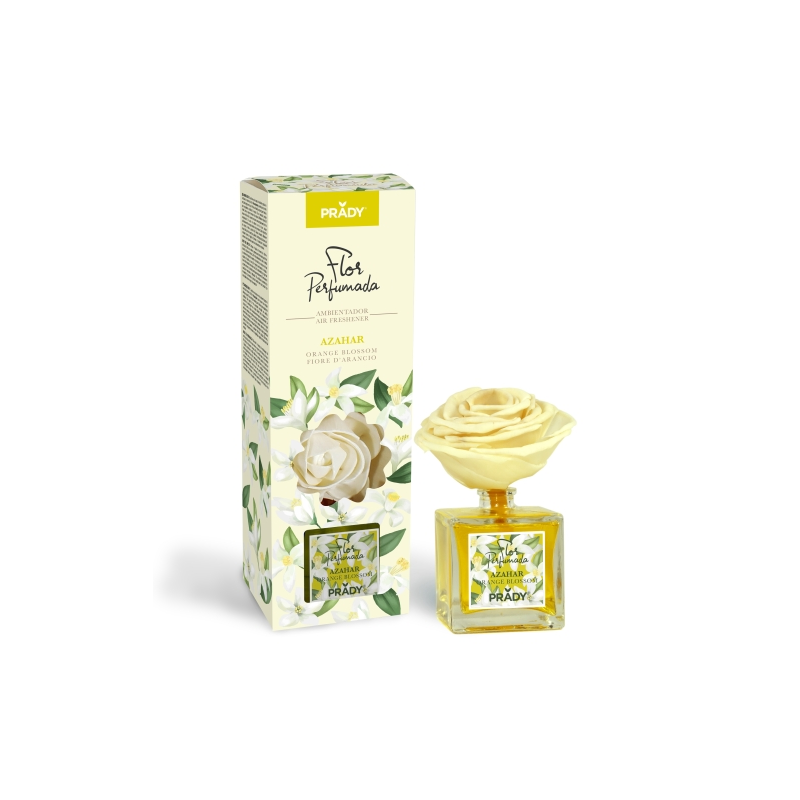 Désodorisant d'ambiance parfumé à la fleur d'oranger Prady - Flacon en verre de 90 ml