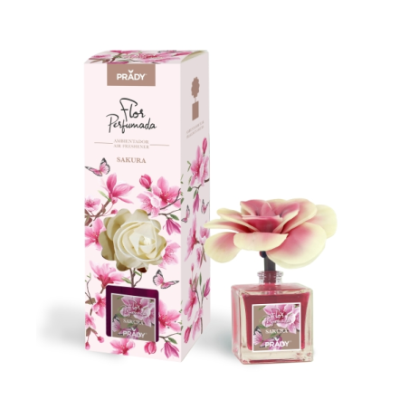 Désodorisant parfumé à la fleur de cerisier Prady - Flacon en verre de 90 ml