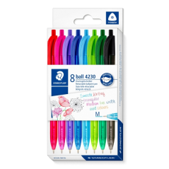 Assortiment de stylos rétractables Staedtler de couleurs