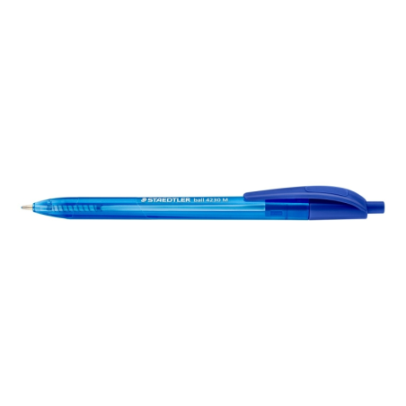 stylo à bille bleu transparent Staedtler