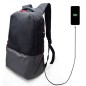 Sac à dos Ewent EW2529 pour ordinateur portable jusqu'à 17 pouces - Port de chargement USB - Étanche - Noir