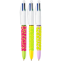 Lot de 3 stylos bille rétractables Bic 4 couleurs 1,0 mm
