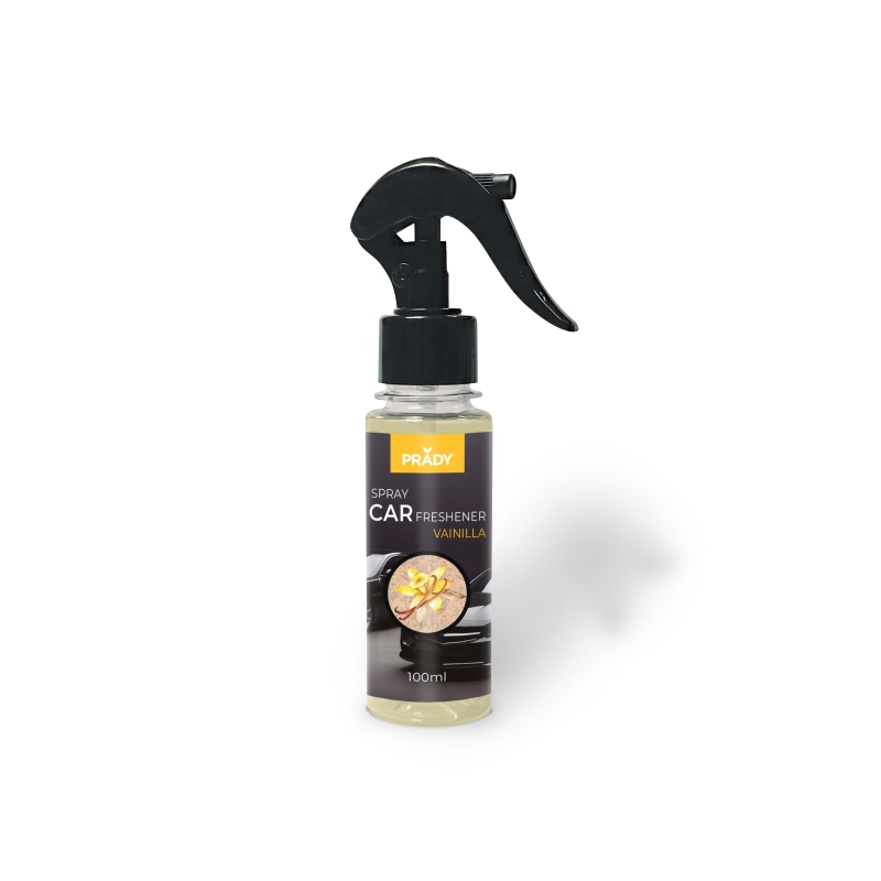 Désodorisant pour voiture Prady Vanille - Flacon de 100 ml - Vaporisateur
