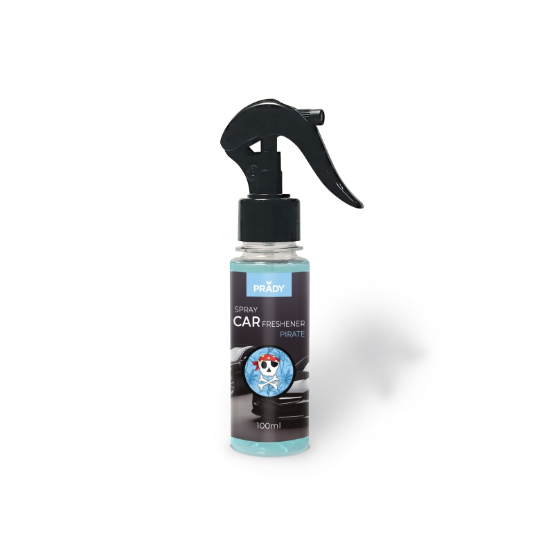 Désodorisant pour voiture Prady Pirate - Flacon de 100 ml - Vaporisateur