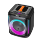 Enceinte karaoké Coolsound Partybox 8" - Bluetooth - 30 W - Éclairage RGB - 2 microphones sans fil inclus - Entrée pour