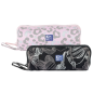 LOT de 4 Trousse ronde Oxford Dream Tech - Ouverture complète - 8 compartiments - Fermeture élastique Kangoo compatible avec