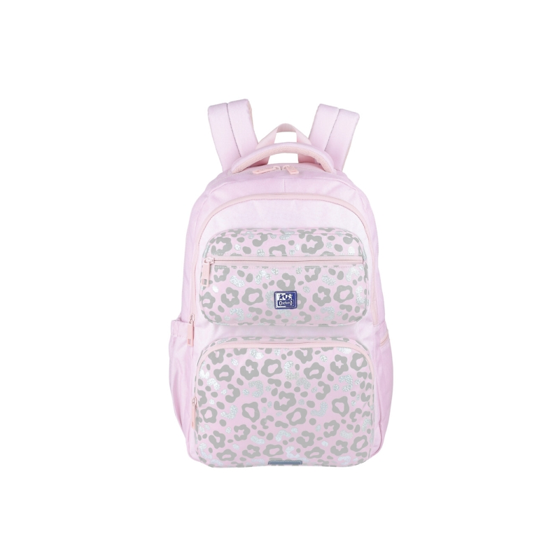 Sac à dos scolaire Oxford Dream Tech à imprimé animal 25 L - 2 compartiments et 10 poches - Dos ergonomique respirant