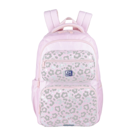 Sac à dos scolaire Oxford Dream Tech à imprimé animal 25 L - 2 compartiments et 10 poches - Dos ergonomique respirant