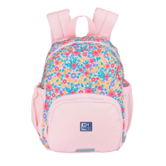 Sac à dos enfant Oxford Floral 8,5 L - 2 poches latérales à fermeture élastique - Dos rembourré ergonomique - Éléments