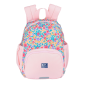 Sac à dos enfant Oxford Floral 8,5 L - 2 poches latérales à fermeture élastique - Dos rembourré ergonomique - Éléments