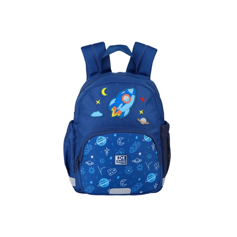 Sac à dos enfant Oxford Space 8,5 L - 2 poches latérales à fermeture élastique - Dos rembourré ergonomique - Éléments