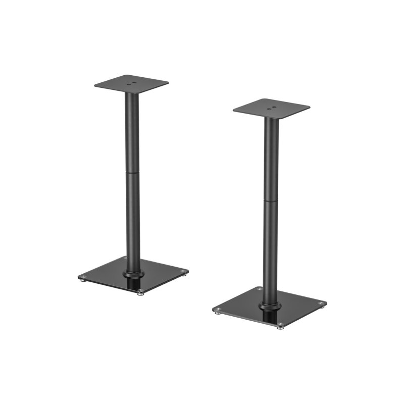 Support universel pour enceintes de sol Aisens - Charge maximale : 25 kg - Hauteur : 76,5 cm - Noir