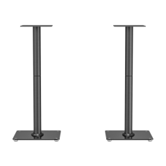 Support universel pour enceintes de sol Aisens - Charge maximale : 25 kg - Hauteur : 76,5 cm - Noir