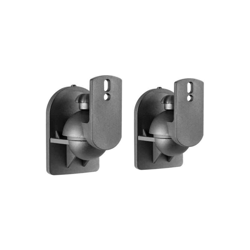 Support mural universel Aisens pour haut-parleurs - Pivotant et inclinable - Charge maximale : 3,5 kg - Noir