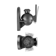 Support mural universel Aisens pour haut-parleurs - Pivotant et inclinable - Charge maximale : 3,5 kg - Noir