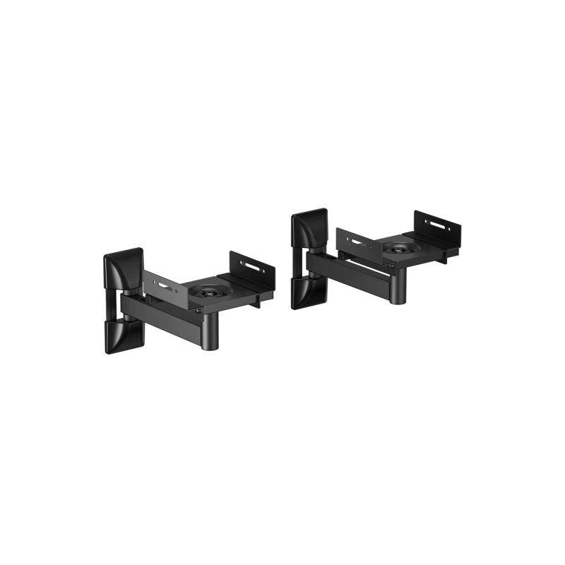 Support mural universel Aisens pour haut-parleurs - Pivotant et inclinable - Charge maximale 25 kg - Noir