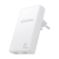 Chargeur Aisens Ultra Slim GaN 65 W - 2 ports USB-C PD3.0 QC4.0 - Technologie IA - Blanc