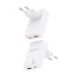 Chargeur Aisens Ultra Slim GaN 30 W - 1 port USB-C PD3.0 QC4.0 - 1 port USB-A QC3.0 - Technologie IA - Blanc