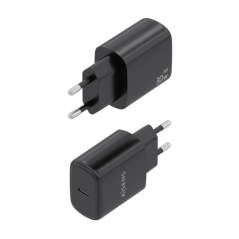 Chargeur Aisens GaN 30 W - 1 port USB-C PD3.0 - Technologie IA - Couleur noire