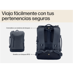 Sac à dos extensible HP Travel pour ordinateur portable 15,6" (25-30 L) - Polyester résistant - Compartiment rembourré