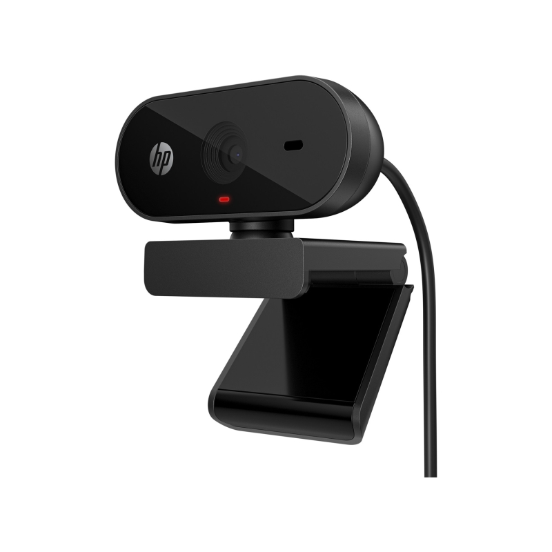 Webcam HP 325 Full HD 1080p - Grand angle 66° - Microphone intégré - Correction automatique de la luminosité et de l'image