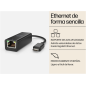 Adaptateur HP USB-C vers Ethernet RJ45 G2 - Gigabit 10/100/1000 Mbps - Plug & Play - Compatible PXE, Wake-on-LAN et transfert