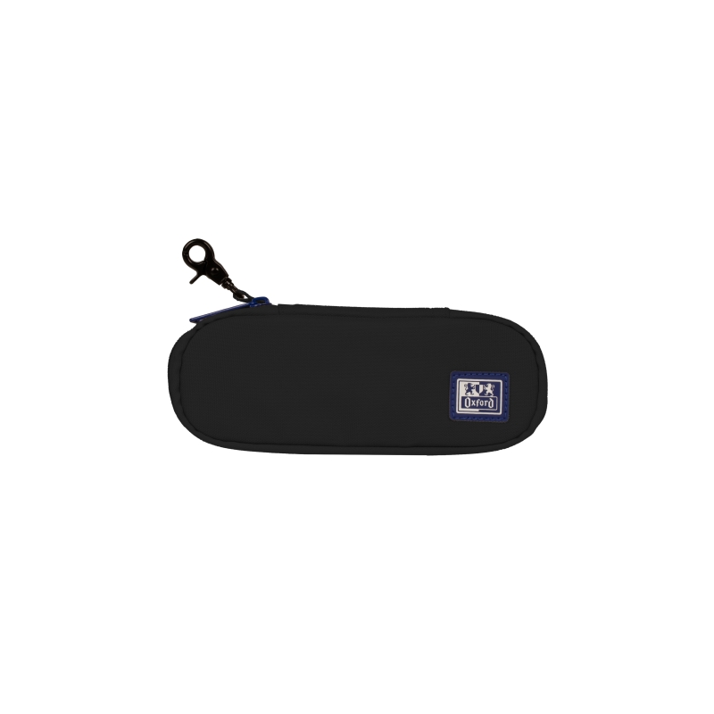 Trousse semi-rigide Oxford à crochet en B - 1 compartiment - Crochet de suspension - Poche intérieure en filet - Fabriquée à