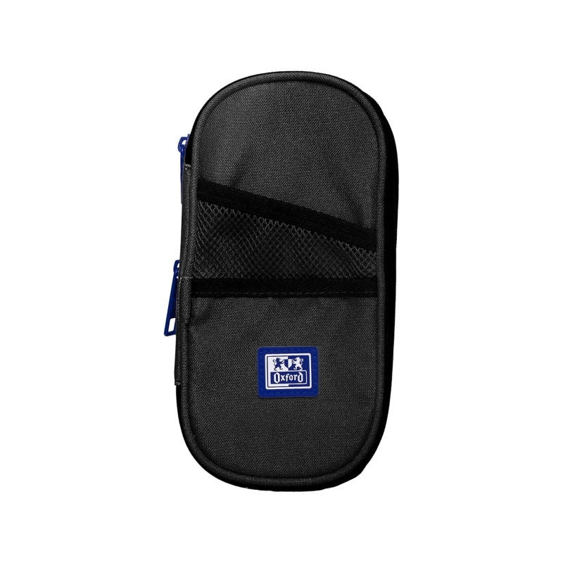 Trousse extensible Oxford B-Max - 1 grand compartiment - 2 poches extérieures - Fabriquée à partir de matériaux recyclés - Noire
