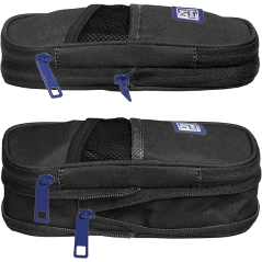 Trousse extensible Oxford B-Max - 1 grand compartiment - 2 poches extérieures - Fabriquée à partir de matériaux recyclés - Noire