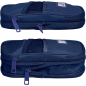 Trousse extensible Oxford B-Max - 1 grand compartiment - 2 poches extérieures - Fabriquée à partir de matériaux recyclés - Bleu
