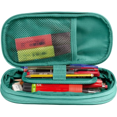 Trousse extensible Oxford B-Max - 1 grand compartiment - 2 poches extérieures - Fabriquée à partir de matériaux recyclés