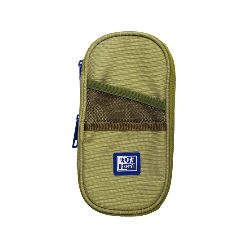 Trousse extensible Oxford B-Max - 1 grand compartiment - 2 poches extérieures - Fabriquée à partir de matériaux recyclés - Vert