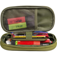 Trousse extensible Oxford B-Max - 1 grand compartiment - 2 poches extérieures - Fabriquée à partir de matériaux recyclés - Vert