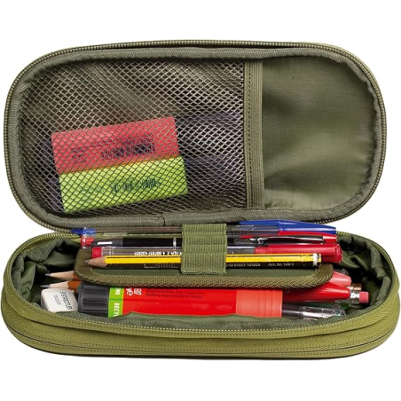 Trousse extensible Oxford B-Max - 1 grand compartiment - 2 poches extérieures - Fabriquée à partir de matériaux recyclés - Vert