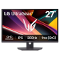 Moniteur haut de gamme LG UltraGear 27" IPS QHD 200 Hz HDR400 FreeSync - Temps de réponse de 1 ms - Hauteur, inclinaison et