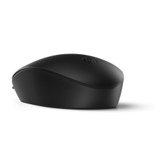 Souris laser USB HP 128 - Capteur réglable 1200 DPI - Design ergonomique ambidextre - 3 boutons et molette de défilement - Plug