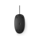 Souris USB HP 125 - Capteur optique 1200 DPI - Design ergonomique ambidextre - 3 boutons et molette de défilement - Noire