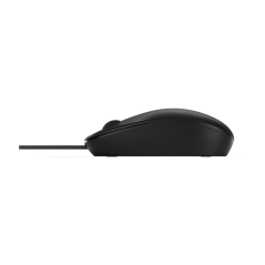 Souris USB HP 125 - Capteur optique 1200 DPI - Design ergonomique ambidextre - 3 boutons et molette de défilement - Noire