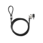 Câble antivol HP Nano Keyed - Nano Slot - Câble en acier galvanisé de 1,83 m avec revêtement vinyle - Tête pivotante