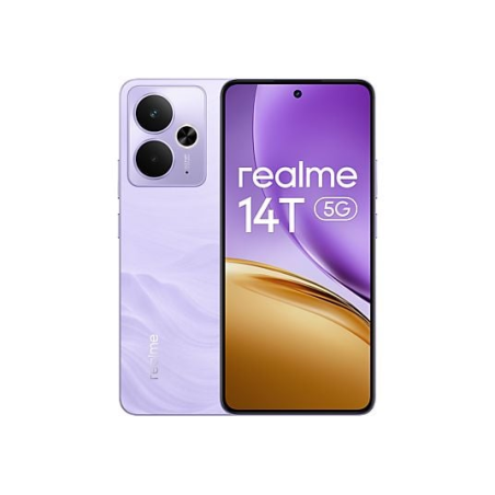 Smartphone Realme 14T 5G - Écran AMOLED 6,67" 120 Hz - 8 Go de RAM - 256 Go de stockage - Double caméra 50 MP + 2 MP avec