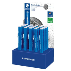 Présentoir gommes bleues Staedtler Mars