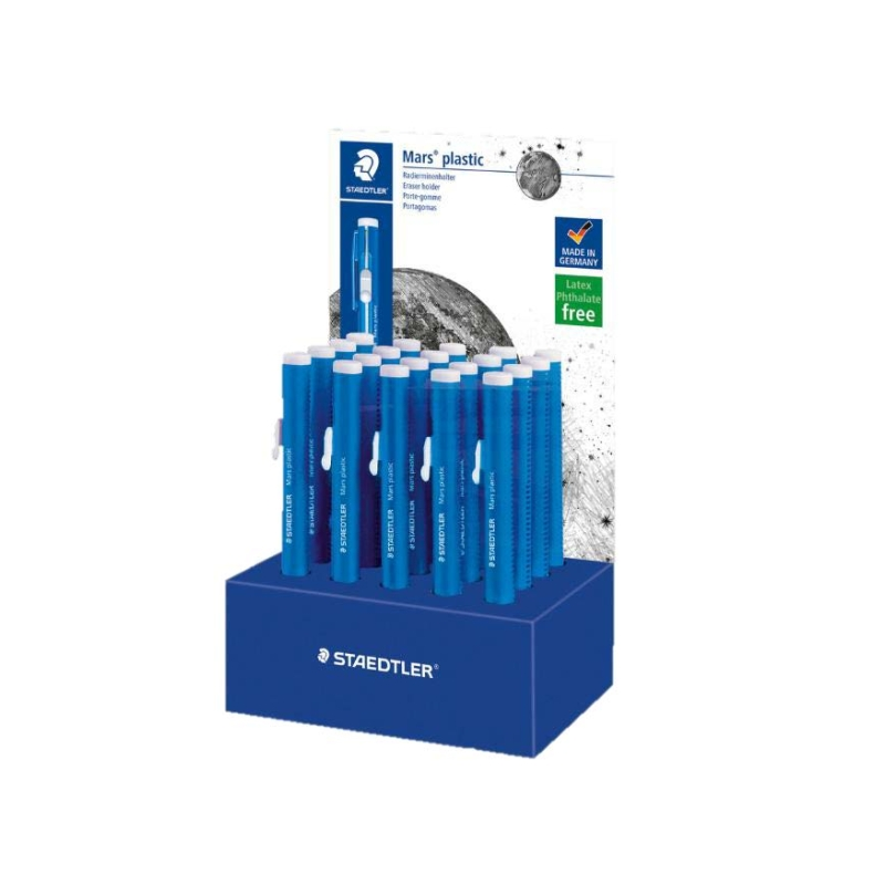 Présentoir Staedtler Mars Plastic 528 50 avec 20 porte-gommes Présentoir Staedtler Mars Plastic 528 50 avec 20 porte-gommes